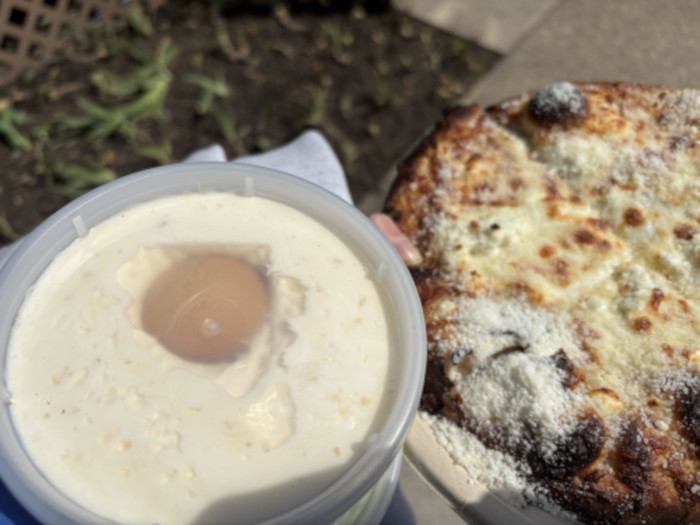 amazing pizza and pudding